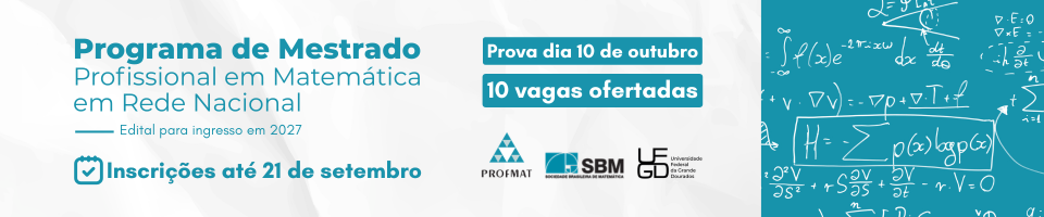 PROFMAT - Edital de ingresso para 2027